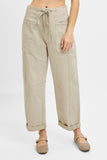 Risen-High Rise Crop Wide Barrel Cargo Pants (0, 7, 9, 13-2x)