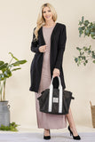 Cardigan Hoodie- Black (S,L,1X,2X,3X)