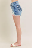 Judy Blue- Flag Denim Shorts (1x, 3x)