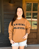 Raising Believers Crewneck- Pecan (S-2X)