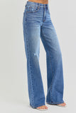 Risen-TC Elastic Band High Rise Denim