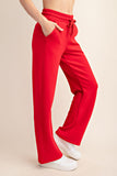 Comfy Luxe Straight Pant, True Red (S, L, 1x, 2x)