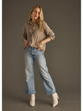 Super Soft Button Up- Taupe (S-XL)