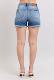 Judy Blue- High Waist Fray Hem Shorts (2x)