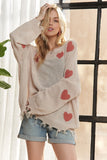 Frayed Heart Sweater