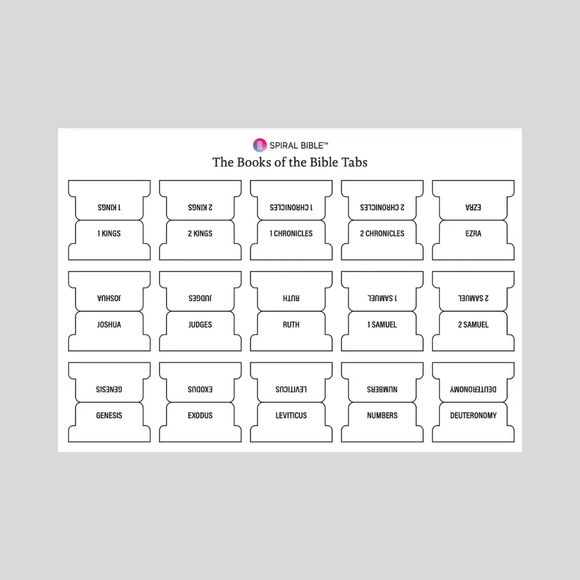 Spiral Bible Tabs