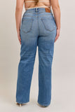Plus Size asemetrical High Rise Dad Jean