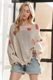 Frayed Heart Sweater