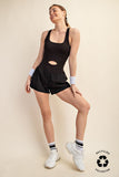 Active Shorts Romper (1x, 2x)