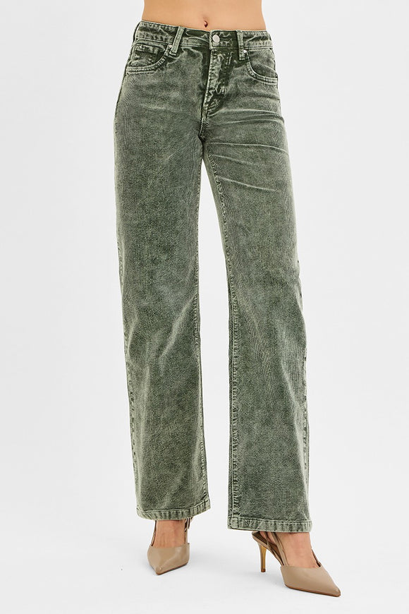 Risen-TC Mid Rise Straight Leg Corduroy Denim (0-5, 11-2X)