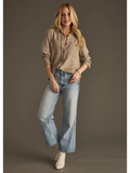 Super Soft Button Up- Taupe (S-XL)