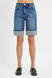 Risen- High Rise Cuffed Shorts (M, L, 2X, 3X)