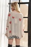 Frayed Heart Sweater