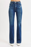 Risen-TC High Rise Straight Denim- Dark