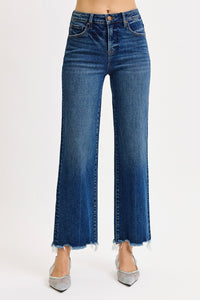 Risen- TC High Rise Ankle Straight- Dark