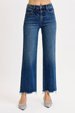 Risen- TC High Rise Ankle Straight- Dark