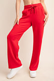 Comfy Luxe Straight Pant, True Red (S, L, 1x, 2x)