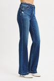 Risen-TC High Rise Straight Denim- Dark