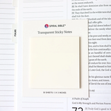 Spiral Bible Transparent Sticky Notes