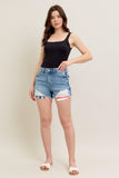 Judy Blue- Flag Denim Shorts (1x, 3x)
