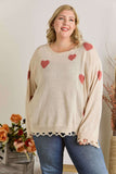 Frayed Heart Sweater