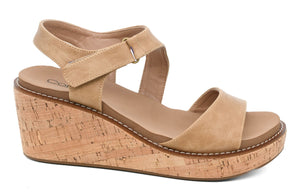 Corkys Five O'clock Somewhere Wedge-Taupe (7-11)