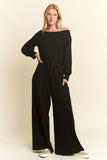 One Shoulder Terry Jumpsuit