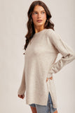 Oversized Tunic Sweater- Oatmeal (S,L)