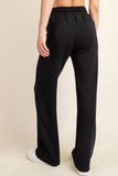 Comfy Luxe Straight Pant, Black