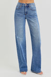 Risen-TC Elastic Band High Rise Denim