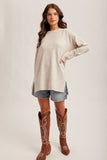 Oversized Tunic Sweater- Oatmeal (S,L)