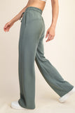 Comfy Luxe Straight Pant, Sage Leaf (S, 2x, 3x)