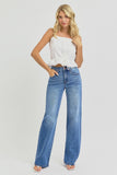 Risen-TC Elastic Band High Rise Denim