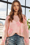 Lightweight Floral Sweater Top