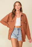 Soft Textured Jacket, Rust