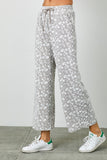 Floral Knit Jacquard Pants (S, M, 1X-3X)