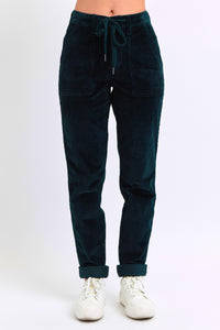 Judy Blue-Corduroy Cuffed Jogger- Emerald