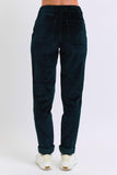 Judy Blue-Corduroy Cuffed Jogger- Emerald