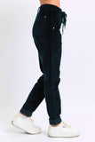 Judy Blue-Corduroy Cuffed Jogger- Emerald