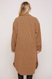 Long Soft Textured Jacket, Mocha