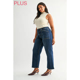 Mica- High Rise Patch Pocket Denim