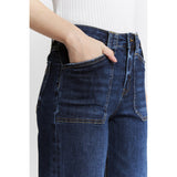 Mica- High Rise Patch Pocket Denim
