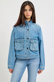 Risen- Pocketed Denim Jacket