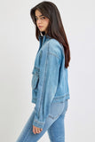 Risen- Pocketed Denim Jacket