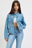 Risen- Pocketed Denim Jacket