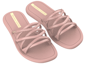 Womens- Ipanema Strappy Slide Sandal Light Pink