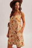 Western Pattern Shift Dress