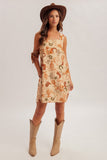 Western Pattern Shift Dress